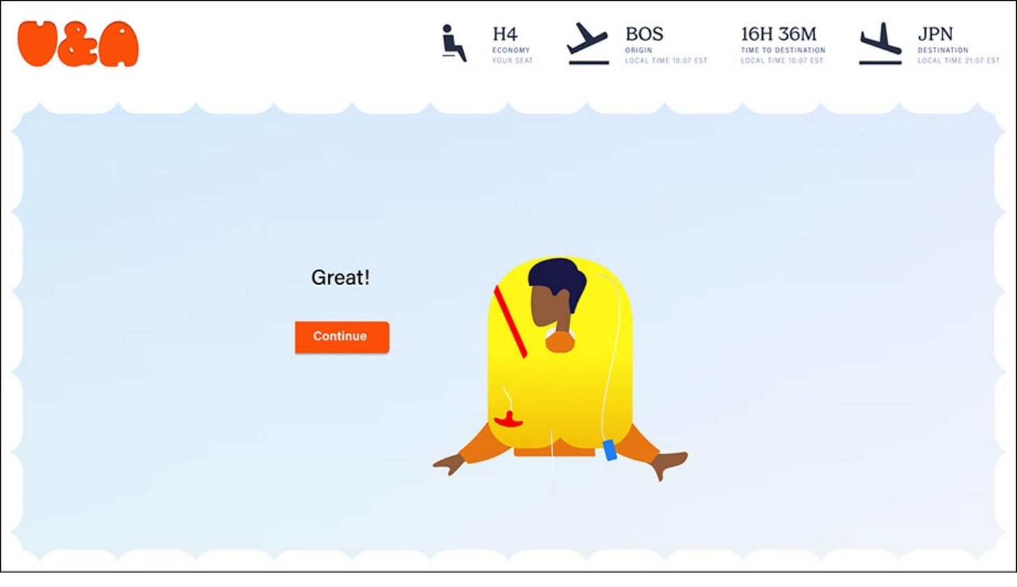 Up and Away screen