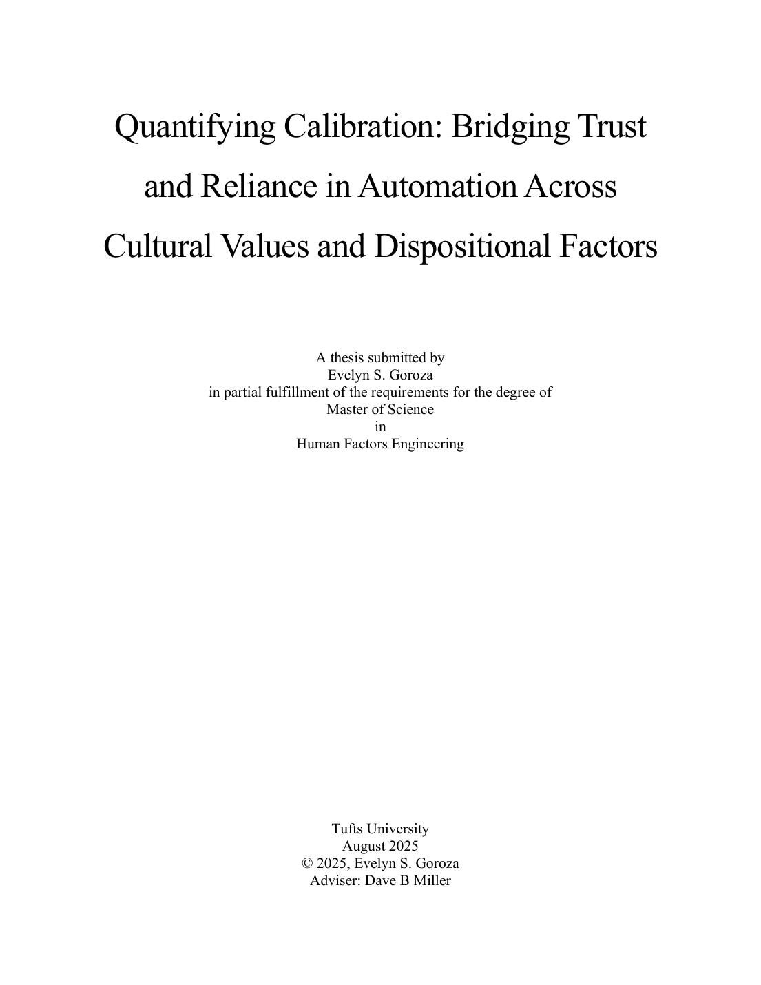 Thesis title page